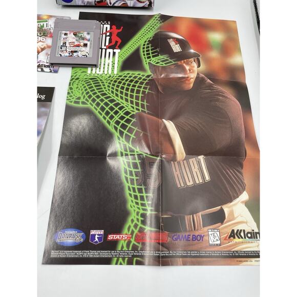 NFL Quarterback Club 96 (Game Boy, 1995) W/ Manual, Poster, & Registration Card - Picture 9 of 12